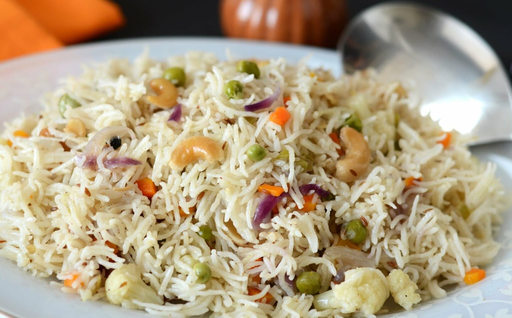Veg Pulao, a vegetarian rice dish from A-RICE
